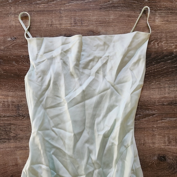 Jonathan Simkhai Finley Gown In Salt Water Size 2 - Picture 7 of 16